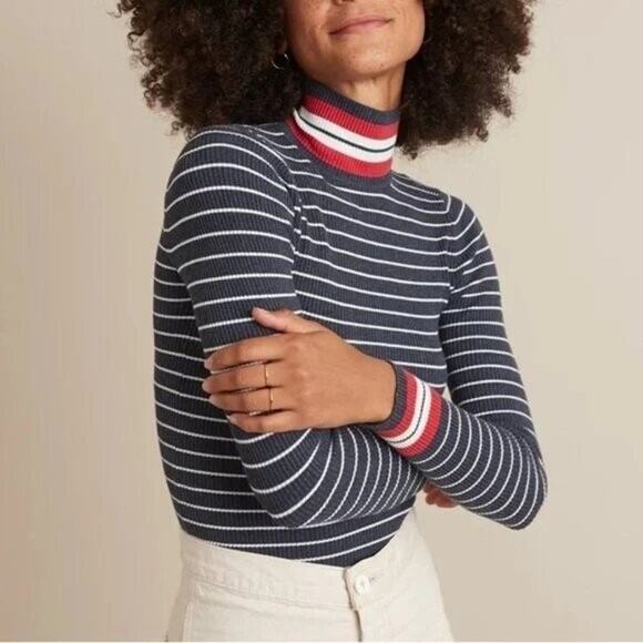 Marine Layer X Lost & Found Chamonix Ribbed Turtleneck Sweater Size Small - Picture 1 of 6